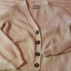 Old Navy Women's White Cardigan Sweater